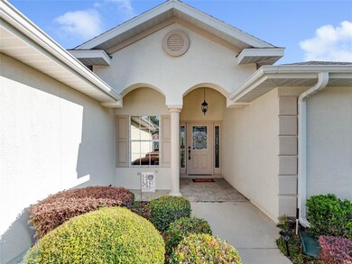 Covered front entry way.