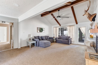 Natural light and updated paint help brighten the home