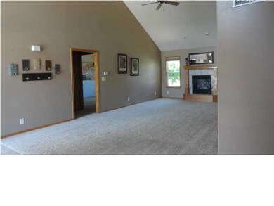 Vault in living room