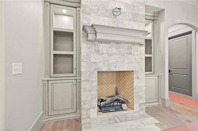 Living Room with Gas and Wood Fireplace