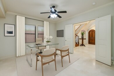 Virtually staged, the first floor bedroom can be a