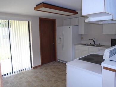 Kitchen with Sliders to back porch