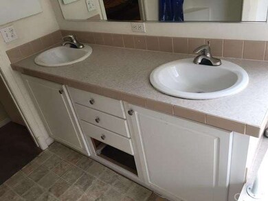 master bath w/double sinks