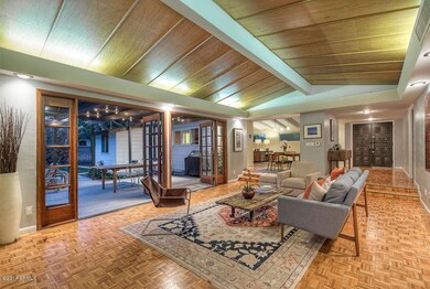Living room with fireplace