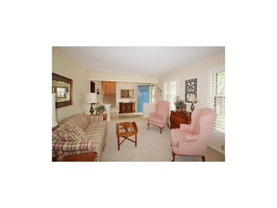 Formal living room with plantation shutters
