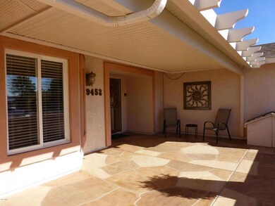 Private covered front patio