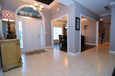 Open concept living with formal dining.