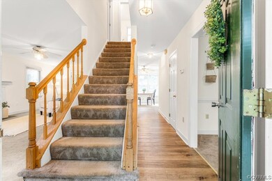 Front door entrance to the home view into the livi