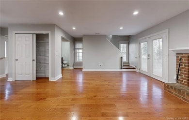 From this angle you can see the pantry and the half bathroom.