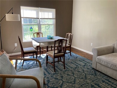 What a beautiful dining room. Tucked off the kitch