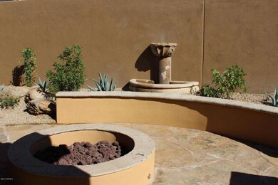 Patio Fire pit and water feature