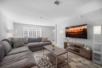 Natural lighting shines through the windows of the