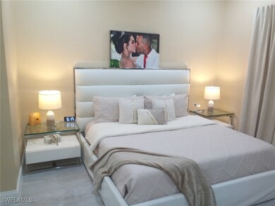 Bedroom with wood finished floors