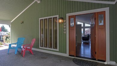 Enter this open floor plan home to brazilian cherry hardwood floors leading to living & dining rooms.