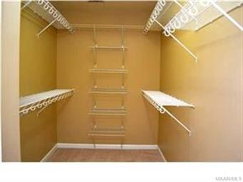 The master closet is huge!