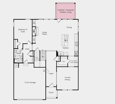 First Floor Plan - Structural options added includ