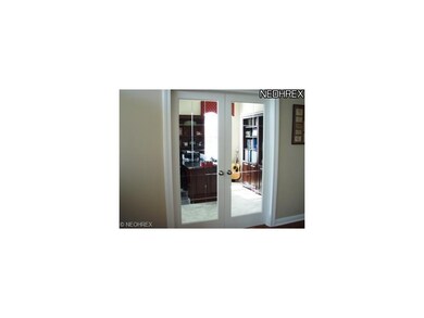 First floor office with glass french doors or form