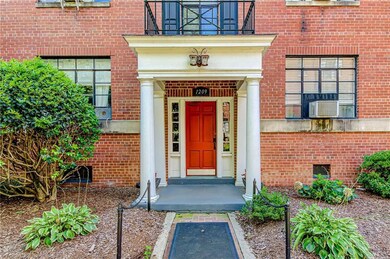Entry from the courtyard into the building.  This unit is on the first floor.