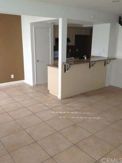 Tiled Living Room and Dining Room