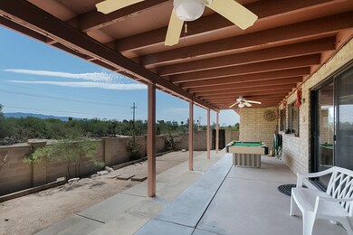 East facing patio off kitchen