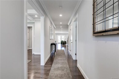 Hardwood floors throughout the entire house.