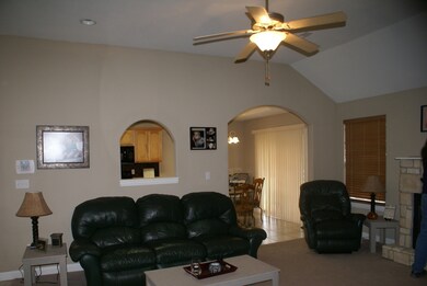 Spacious Vaulted Living Room