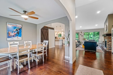 Dining area just to the left of the front door