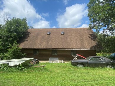 east side of the outbuilding
