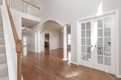View from the Front Door to the Right. French Door