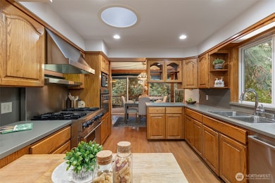 Warm wood cabinets with plenty of upgrades