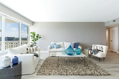 Living room and terrace ocean views