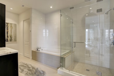 Master Bathroom has double Sinks, Separate Shower,