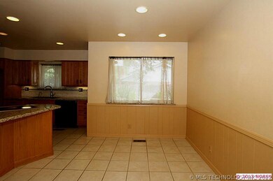 Kitchen nook area that overlooks the backyard and