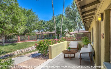 Front Patio Virtually Staged