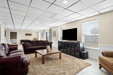 Finished LL with family rm & one of two walkouts to patio