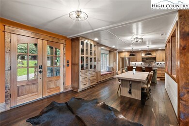 Open, warm entry to main level