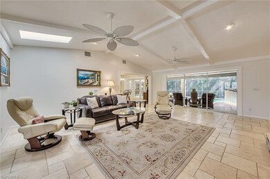 Lots of natural light, architectural beams and tra