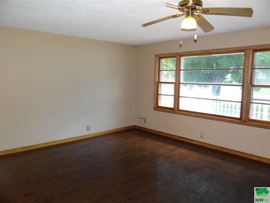 Living room to front window