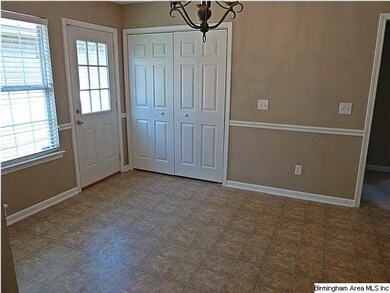Large eating area in kitchen