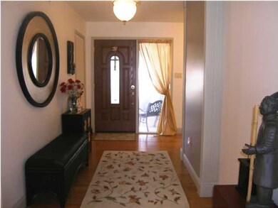 This large foyer provides for a grand entrance.