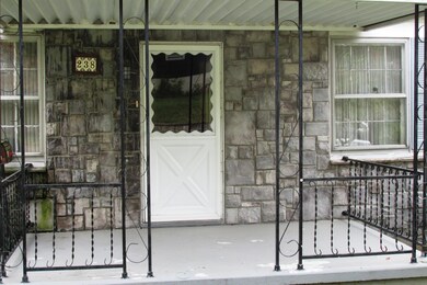 Wide front porch