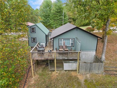 Back of home and deck