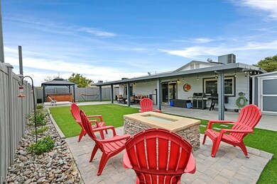 View of patio / terrace with a gazebo, area for gr