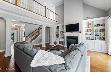 Great Room with built ins and spralling