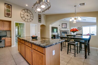 Huge kitchen island w/breakfast bar