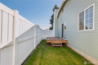 Private side and back fully fenced yard