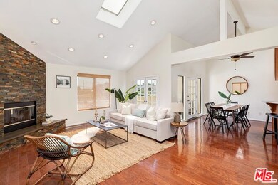 Top level living room and dining area