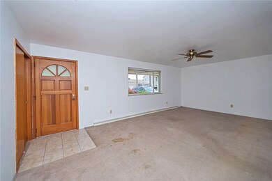 Enter directly into the living room.