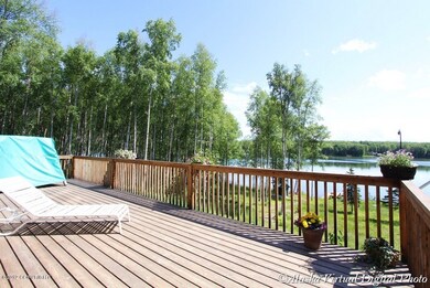 Back deck facing lake