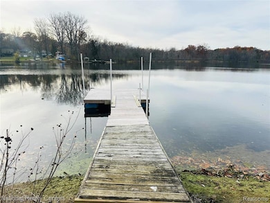 Dock with a water view